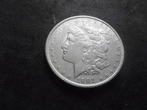 lot 38 image: 1901 Morgan Silver Dollar