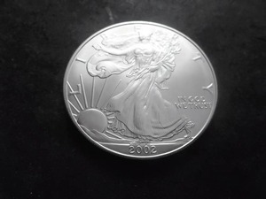 lot 63 image: 2002 Silver Eagle Choice MS From Unc Roll