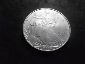 lot 67 image: 2006 Silver Eagle Choice MS From Unc Roll