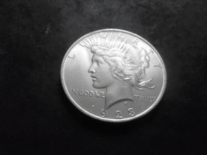 lot 75 image: 1923 Peace Silver Dollar