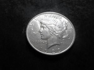 lot 76 image: 1923 D Peace Silver Dollar