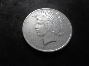 lot 87 image: 1927 D Peace Silver Dollar