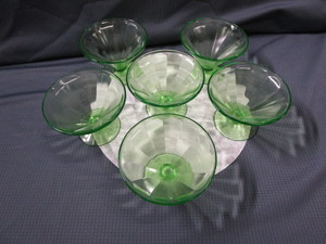 Green Depression Sherbets