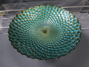 Art Glass Pedestal Bowl