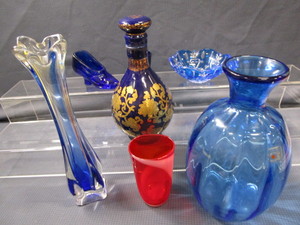 Blue & Red Glass