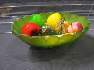 Marble & Glass Fruit, Bowl