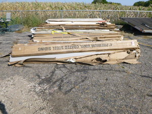 Large Lot of Vinyl Coated Steel Siding