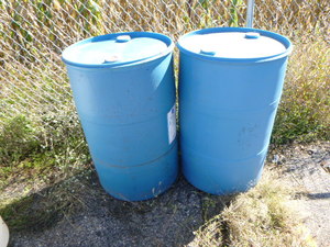 2 Plastic Drums