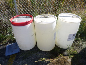 3 Plastic Drums