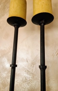 Iron Pilar Candleholders