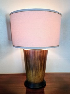 Wood Base Table Lamp