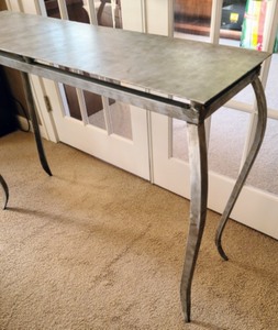 Contemporary Metal Console Table