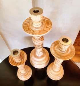 Wooden Candleholders