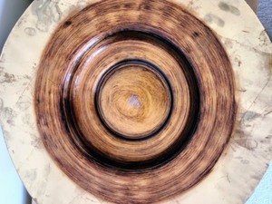 Painted Glass Bowl by Three Hands