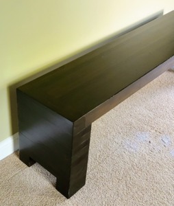 Dark Wood Bench