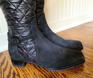 Manolo Blahnik Quilted Knee High Boots
