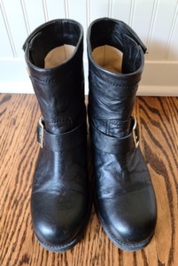 Jimmy Choo Leather Moto Boots