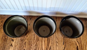 Black Ceramic Pots