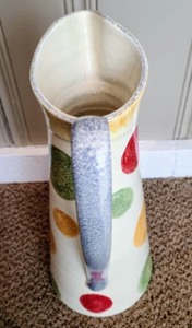 Painted Italian Ceramic Pitcher