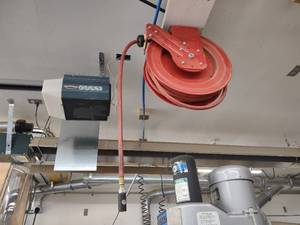 lot 69 image: Air Hose Reel with Hose, Buyer To R...