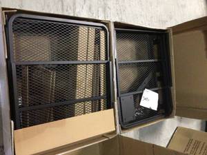 60 x 24 Black Steel Basket Cargo Carrier (Folding 2 Shank, 500 lbs.) by CURT Customer Returns See Pictures
