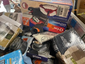 Gaylord of assorted Outdoor and other Misc Items various conditions see pictures