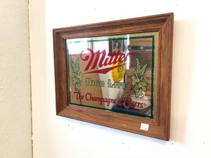 lot 95 image: Vintage MILLER HIGH LIFE Advertising Beer Mirror