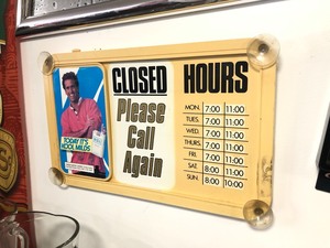 lot 125 image: Vintage KOOL Mild Cigarettes Store Hours Advertising Gas Station Sign