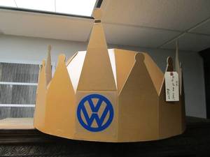 lot 39 image: LArge Cardboard VOLKSWAGEN Dealership Crown Display
