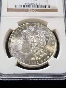 1881-O MORGAN SILVER DOLLAR MS62 NGC
