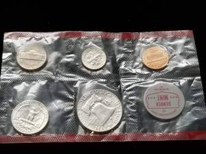 1963-D US MINT SET SEALED 5 COINS