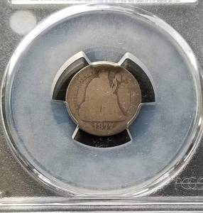 1877-CC US SEATED LIBERTY DIME FR2 PCGS