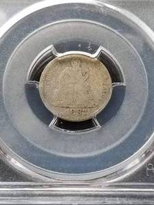1887 SEATED LIBERTY DIME FR2 PCGS