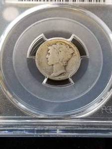 1920 MERCURY DIME AG3 PCGS