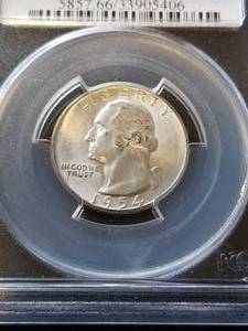 1954-S WASHINGTON QUARTER MS66 PCGS