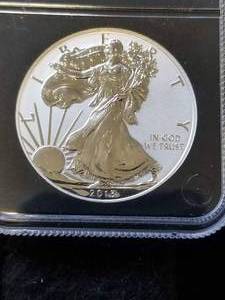 2013 AMERICAN SILVER EAGLE REVERSE PROOF BLACK SLAB