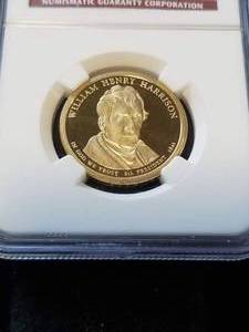 2009-S US PRESIDENTIAL DOLLAR WILLIAM HARRISON PF70 ULTRA CAMEO NGC
