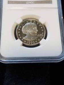 1999-P PROOF SUSAN B ANTHONY DOLLAR PF69 ULTRA CAMEO NGC