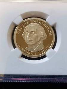 2007-S PROOF US PRESIDENTIAL DOLLAR WASHINGTON PF70 ULTRA CAMEO NGC