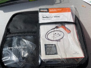 lot 10 image: Ridgid Brand See Snake Micro Inspection Camera With Case