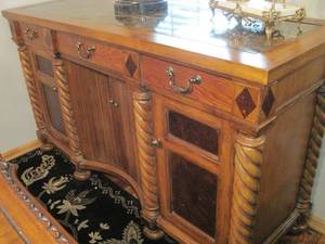 lot 7 image: Marble topped Sideboard by Alexander Julian.