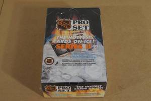 Box of 1990-91 Series 2 NHL Pro Set Card Packs