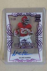 2021 Leaf Trinity Clear Najee Harris Signed Rookie Card - 1130