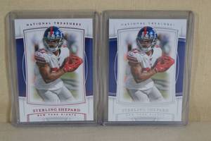 2019 Panini National Treasures Sterling Shepard Cards - 87 99
