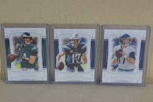 2019 Panini National Treasures 99 Cards - Rivers, Wentz, Tannehill