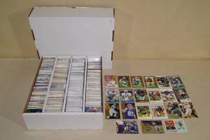 Large Box of Football Cards - Late 80s to Modern