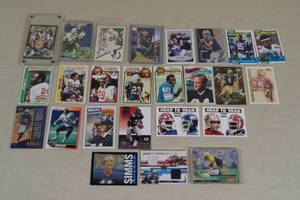 Football Cards - Favre, Simms, Singletary, Aikman, Deion