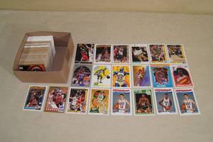 Box of Basketball Cards - Bird, Robinson, Jordan, Ewing