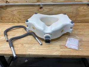 lot 67 image: VAUNN MEDICAL Elevated Raised Toilet Seat & Commode Booster Seat Riser