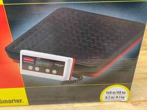 lot 12 image: RUBBERMAID COMMERCIAL PRODUCTS General Purpose Utility Bench Scale LCD
